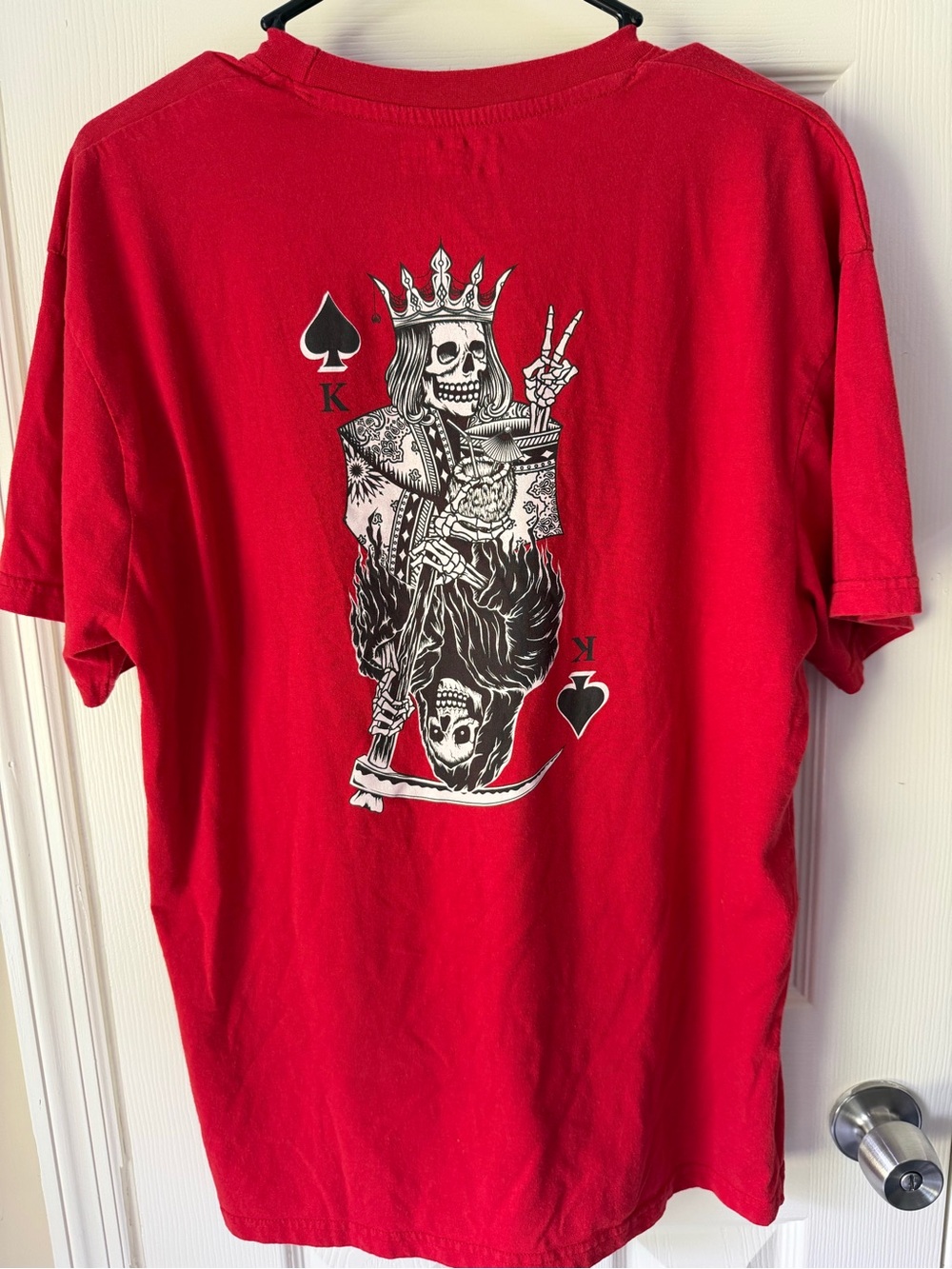 Red King of Spades Graphic Crew T-Shirt